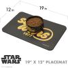 imageStar Wars Logo Character Pattern Dog Placemat for Dog Bowls 19quot x 12quot  Dog Food Placemat for Food and Water Silicone Placemats from Dog Food MatMulticolorFF1664019L x 12W