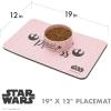 imageStar Wars Logo Character Pattern Dog Placemat for Dog Bowls 19quot x 12quot  Dog Food Placemat for Food and Water Silicone Placemats from Dog Food MatMulticolorFF1664019L x 12W