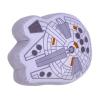 imageStar Wars Millennium Falcon Shaped Gray and White Plush Toddler Pillow