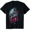 imageStar Wars The Mandalorian Helmet Scene Fill TShirtBlack