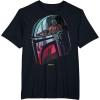 imageStar Wars The Mandalorian Helmet Scene Fill TShirtBlack
