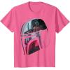 imageStar Wars The Mandalorian Helmet Scene Fill TShirtPink Heather
