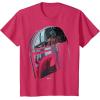 imageStar Wars The Mandalorian Helmet Scene Fill TShirtRed Heather