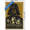 imageTrends International Star Wars Return of the Jedi  Gold Illustration Wall Poster 34L x 224W Premium Unframed VersionBlonde Framed Version