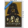 imageTrends International Star Wars Return of the Jedi  Gold Illustration Wall Poster 34L x 224W Premium Unframed VersionGray Framed Version