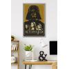 imageTrends International Star Wars Return of the Jedi  Gold Illustration Wall Poster 34L x 224W Premium Unframed VersionGray Framed Version