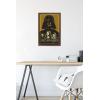 imageTrends International Star Wars Return of the Jedi  Gold Illustration Wall Poster 34L x 224W Premium Unframed VersionMahogany Framed Version