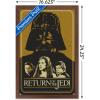 imageTrends International Star Wars Return of the Jedi  Gold Illustration Wall Poster 34L x 224W Premium Unframed VersionMahogany Framed Version