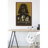 imageTrends International Star Wars Return of the Jedi  Gold Illustration Wall Poster 34L x 224W Premium Unframed VersionMahogany Framed Version