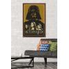 imageTrends International Star Wars Return of the Jedi  Gold Illustration Wall Poster 34L x 224W Premium Unframed VersionMahogany Framed Version