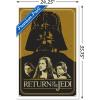 imageTrends International Star Wars Return of the Jedi  Gold Illustration Wall Poster 34L x 224W Premium Unframed VersionWhite Framed Version