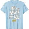 imageAmazon Essentials Mens May the Fourth Be With You HandDrawn Letters TShirt Black SmallBaby Blue