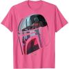 imageStar Wars The Mandalorian Helmet Scene Fill TShirtPink Heather