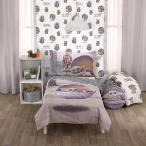 imageDisney Star Wars New Again 4pc Toddler Bedding SetStar Wars the Mandalorian the Child