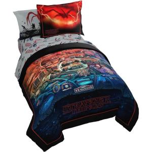 imageJay Franco Kids Comforter Set Includes Sheets and Pillow Covers  Soft and Cozy Bed Set for Stylish Room Decor Blue  Star Wars 02 7 Piece Full Size BeddingMulti  Stranger Things