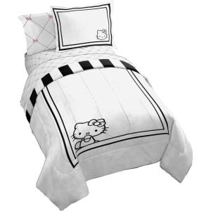 imageJay Franco Kids Comforter Set Includes Sheets and Pillow Covers  Soft and Cozy Bed Set for Stylish Room Decor Blue  Star Wars 02 7 Piece Full Size BeddingWhite  Hello Kitty