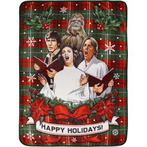 imageNorthwest Star Wars Holiday Chorus Carolers Plush Throw Blanket 46quot x 60quot 117cm x 152cm
