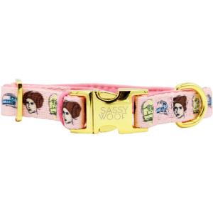 imageSassy Woof Dog Adjustable Harness  Star Wars Princess Leia  M Breathable Mesh No Pull Design with Two DRings Perfect for Medium Dogs  Officially LicensedLarge