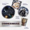imageClassic Star Wars Party Supplies  Serves 16  Birthday Table Cover Banner Decoration Large Dinner Plates Small Cake Plates Cups Napkins Candles Button