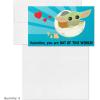 imageHallmark Baby Yoda Mini Valentines Day Cards and Stickers for Kids School 18 Classroom Valentines with Envelopes May the 4thBaby Yoda Folded Mini Valentines