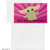 imageHallmark Baby Yoda Mini Valentines Day Cards and Stickers for Kids School 18 Classroom Valentines with Envelopes May the 4thBaby Yoda Folded Mini Valentines