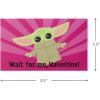 imageHallmark Baby Yoda Mini Valentines Day Cards and Stickers for Kids School 18 Classroom Valentines with Envelopes May the 4thBaby Yoda Folded Mini Valentines