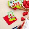imageHallmark Baby Yoda Mini Valentines Day Cards and Stickers for Kids School 18 Classroom Valentines with Envelopes May the 4thGnomes Folded Mini Valentines