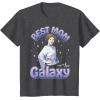 imageStar Wars Mothers Day Best Mom In The Galaxy Princess Leia TShirtDark Heather Grey