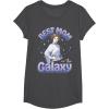 imageStar Wars Mothers Day Best Mom In The Galaxy Princess Leia TShirtDark Heather Grey
