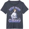 imageStar Wars Mothers Day Best Mom In The Galaxy Princess Leia TShirtHeather Blue