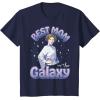 imageStar Wars Mothers Day Best Mom In The Galaxy Princess Leia TShirtNavy Blue