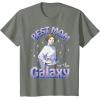 imageStar Wars Mothers Day Best Mom In The Galaxy Princess Leia TShirtOlive Heather