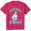 imageStar Wars Mothers Day Best Mom In The Galaxy Princess Leia TShirtRed Heather