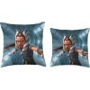 imageStar Wars The Clone Wars Ahsoka Tano Blue Throw Pillow18x18