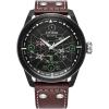 imageCitizen Mens EcoDrive XWing and Tie Fighter IonPlated Stainless Steel Case Brown Leather Strap Watch ModelAW173805W