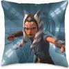 imageStar Wars The Clone Wars Ahsoka Tano Blue Throw Pillow16x16