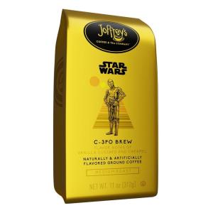 imageJoffreys Coffee  Star Wars The Mandalorian  Precious Cargo Blend Star Wars Licensed Coffee Collection Artisan Medium Roast Rich ampamp Smooth Taste Brew or French Press Ground 11ozStar Wars C3PO Flavored Ground