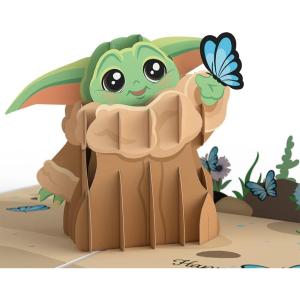 imageLovepop Star Wars Darth Vader Mothers Day PopUp Card  Mothers Day Card  Handcrafted 3D PopUp Greeting Card Mothers Day Love Card 5 x 7Star Wars The Mandalorian Grogu Mothers Day Butterfly