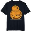 imageStar Wars BB8 Pumpkin Carving Halloween TShirtBlack