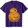 imageStar Wars BB8 Pumpkin Carving Halloween TShirtPurple