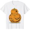imageStar Wars BB8 Pumpkin Carving Halloween TShirtWhite