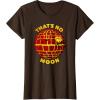 imageStar Wars Classic Halloween Thats No Moon Logo TShirtBrown