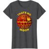 imageStar Wars Classic Halloween Thats No Moon Logo TShirtDark Heather Grey
