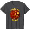 imageStar Wars Classic Halloween Thats No Moon Logo TShirtDark Heather Grey