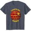 imageStar Wars Classic Halloween Thats No Moon Logo TShirtHeather Blue