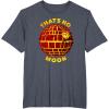 imageStar Wars Classic Halloween Thats No Moon Logo TShirtHeather Blue