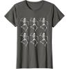 imageStar Wars Clone Trooper Dancing Skeletons Halloween TShirtAsphalt Grey