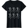 imageStar Wars Clone Trooper Dancing Skeletons Halloween TShirtBlack