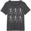 imageStar Wars Clone Trooper Dancing Skeletons Halloween TShirtDark Heather Grey