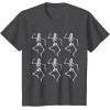 imageStar Wars Clone Trooper Dancing Skeletons Halloween TShirtDark Heather Grey